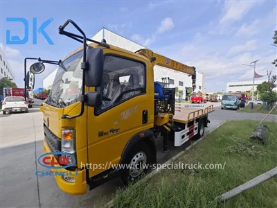 Sinotruk Howo Weishen 4-tonnine 4-sektsiooniline noolega veoautokraana